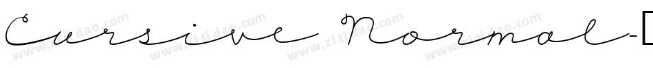 Cursive Normal字体转换